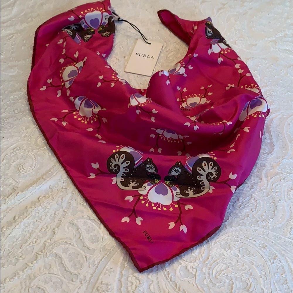 Furla Square Silk Scarf